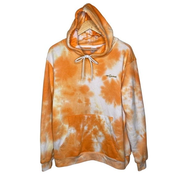 The Simpsons BART Skateboard Skeleton Graphic Tie Dye Hoodie Sweatshirt XL - Picture 5 of 15